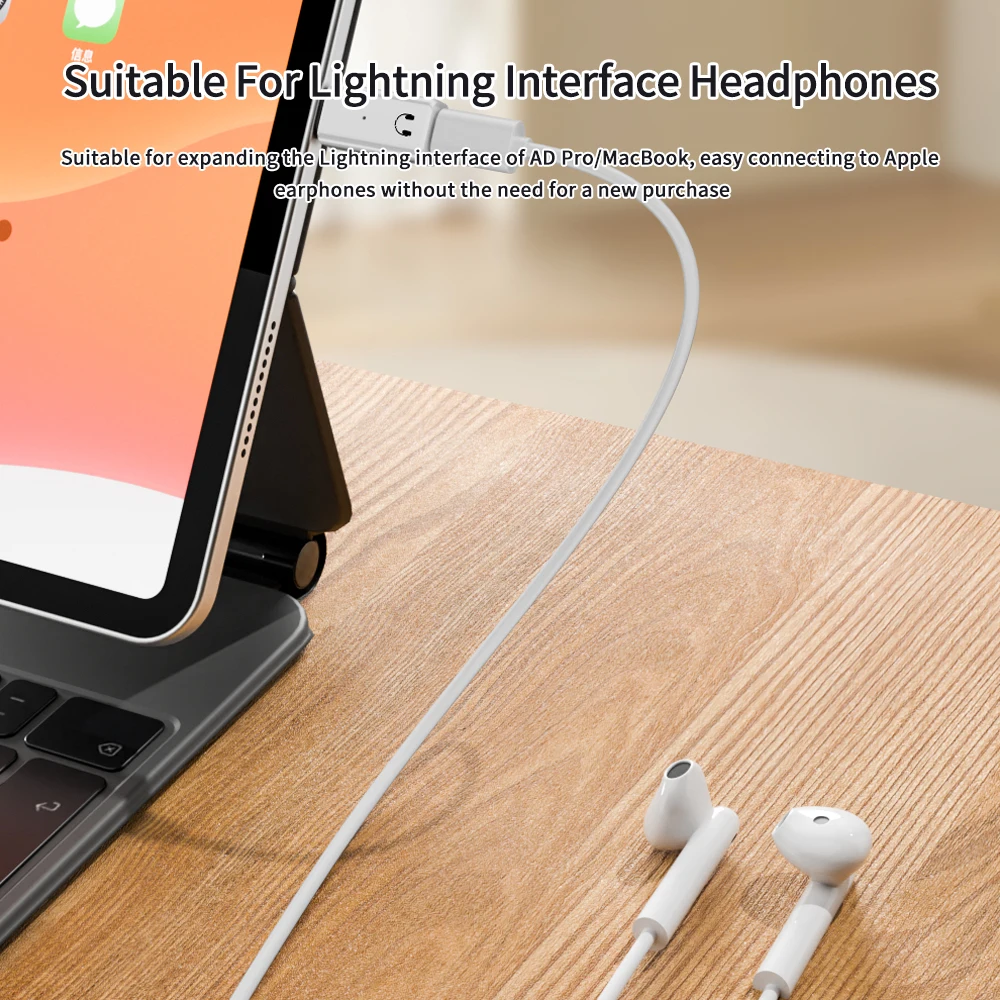 아이폰 15 16 아이패드 유선 헤드셋용 라이트닝 to C타입 어댑터 1개, IOS 암-USB C 수 이어폰 오디오 컨버터 AUX