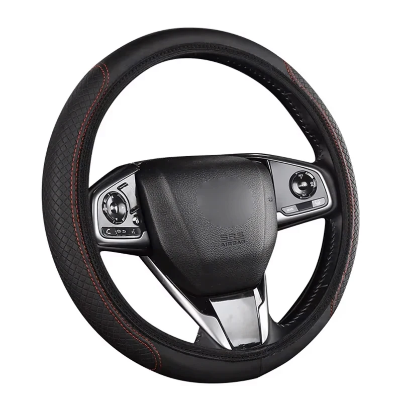Coprivolante per auto Tappetino di protezione antiscivolo in pelle PU per BMW E46 F30 E60 E90 F10 X5 E70 E39 E36 E87 X7 E92 E91 E28 X3 X1 - immagine 3