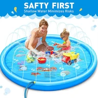 170CM Kids Paddling Pad Inflatable Water Jet Swimming Pool Summer Beach Outdoor Games Toy Lawn Swimming Pool Mat Kids Toys 3