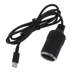 USB - C to 12V Car Cigarette Lighter Socket Converter Cable, 3 Meters - Easy Connection (1m)