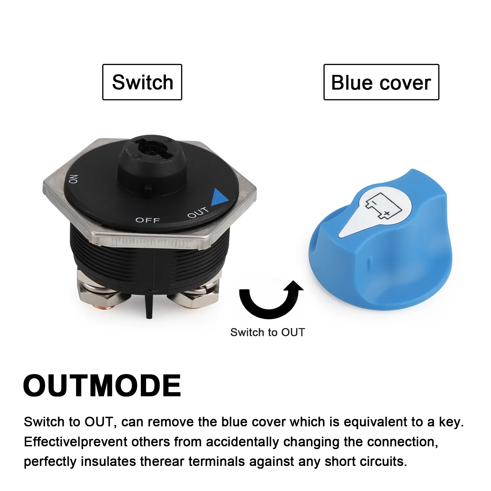 50 100 200 300A Car Battery Race Rally Switch 12V Battery Disconnector Isolator Cut Off Switch Kit For RV Motorcycle Truck Boat