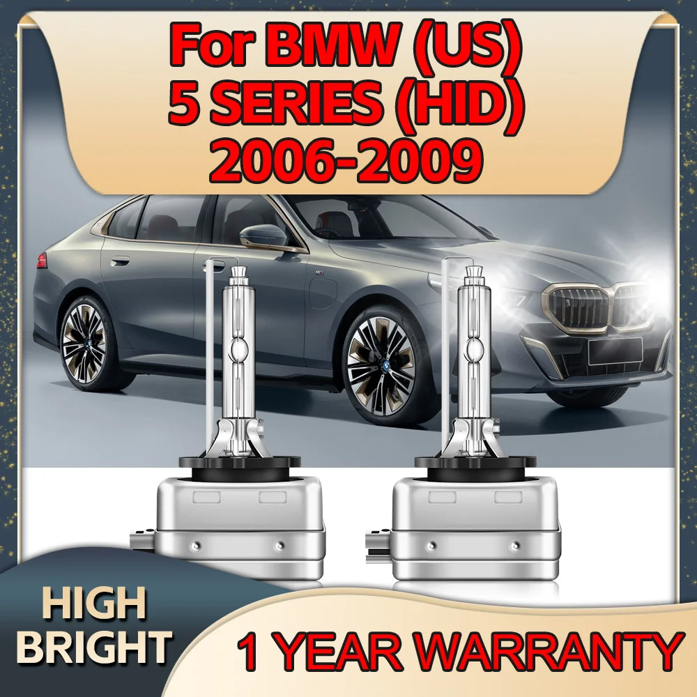 2X High Quality D1S HID Bulb Xenon Headlight 6000K 35W High Bright CBI Car Lamp For BMW (US) 5 SERIES 2006 2007 2008 2009