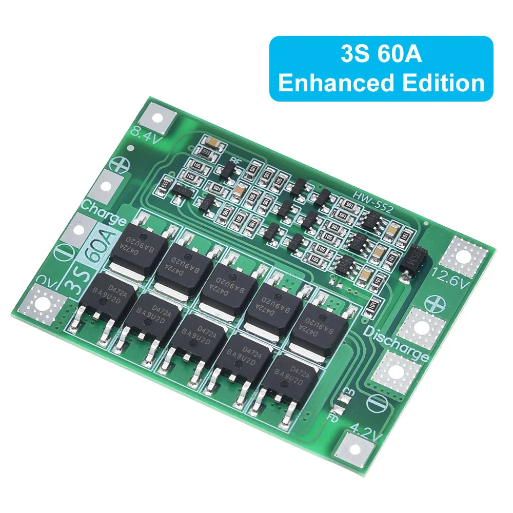 Enhanced Li-ion Lithium Battery Charger Protection Board with Balance Function