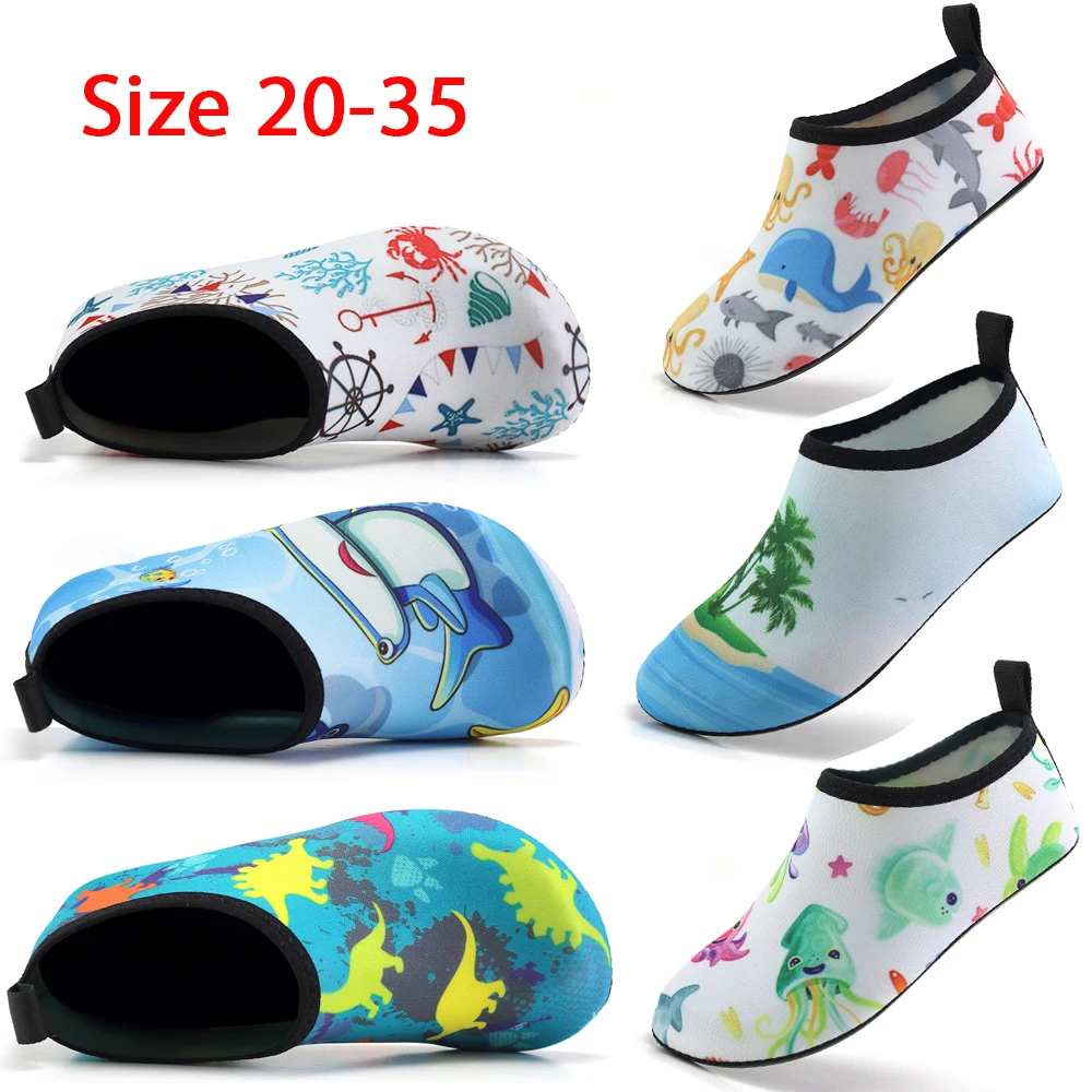children's shoes for sale Kids Quick-Dry Aqua Shoes 2022 Summer Beach Water Shoes for Boys Comfortable Swimming Casual Walking Outdoor Girls Free Shipping leather girl in boots