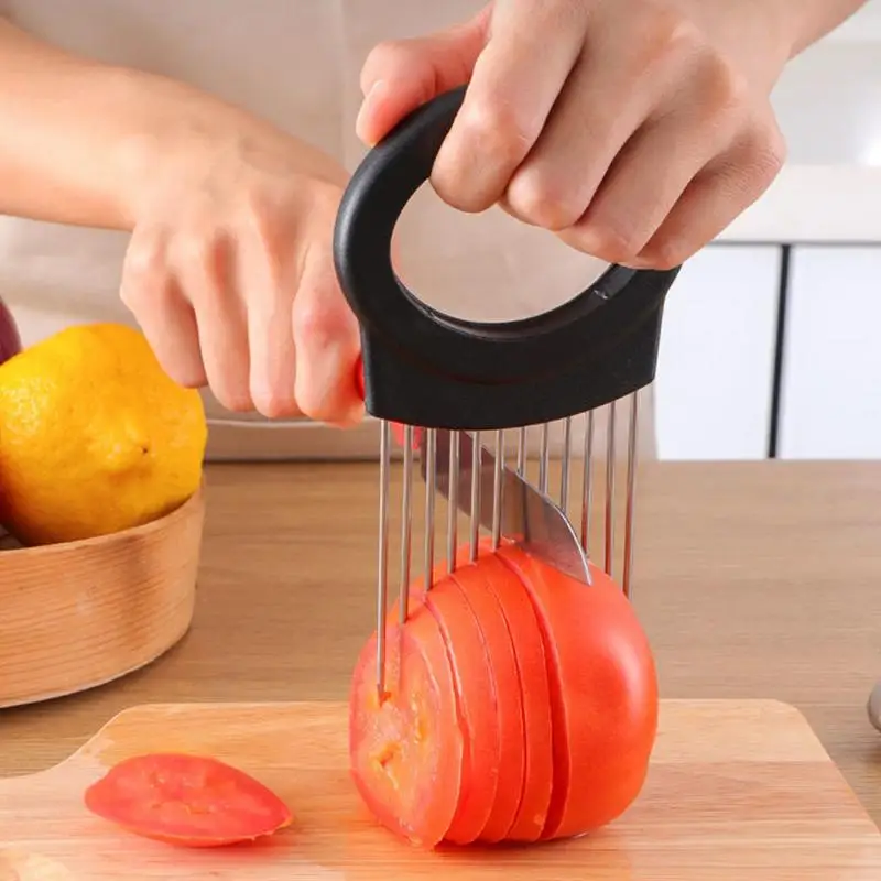 

Onion Holder Slicer kitchen tools onion cutter Chopper Slicing Tool Multi-Functional Food Slicer Assistant Tool For Onion