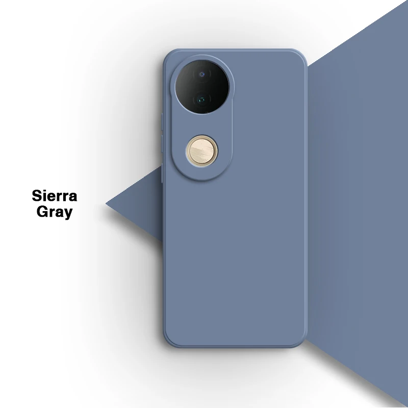 Solid Color Liquid Silicone Phone Case with Camera Protection