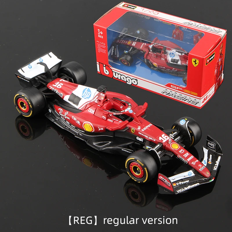Bburago 1:43 2025 Ferrari SF25 F1 Racing Formula Car #16 Leclerc #44 Hamilton Static Simulation Diecast Alloy Auto Model