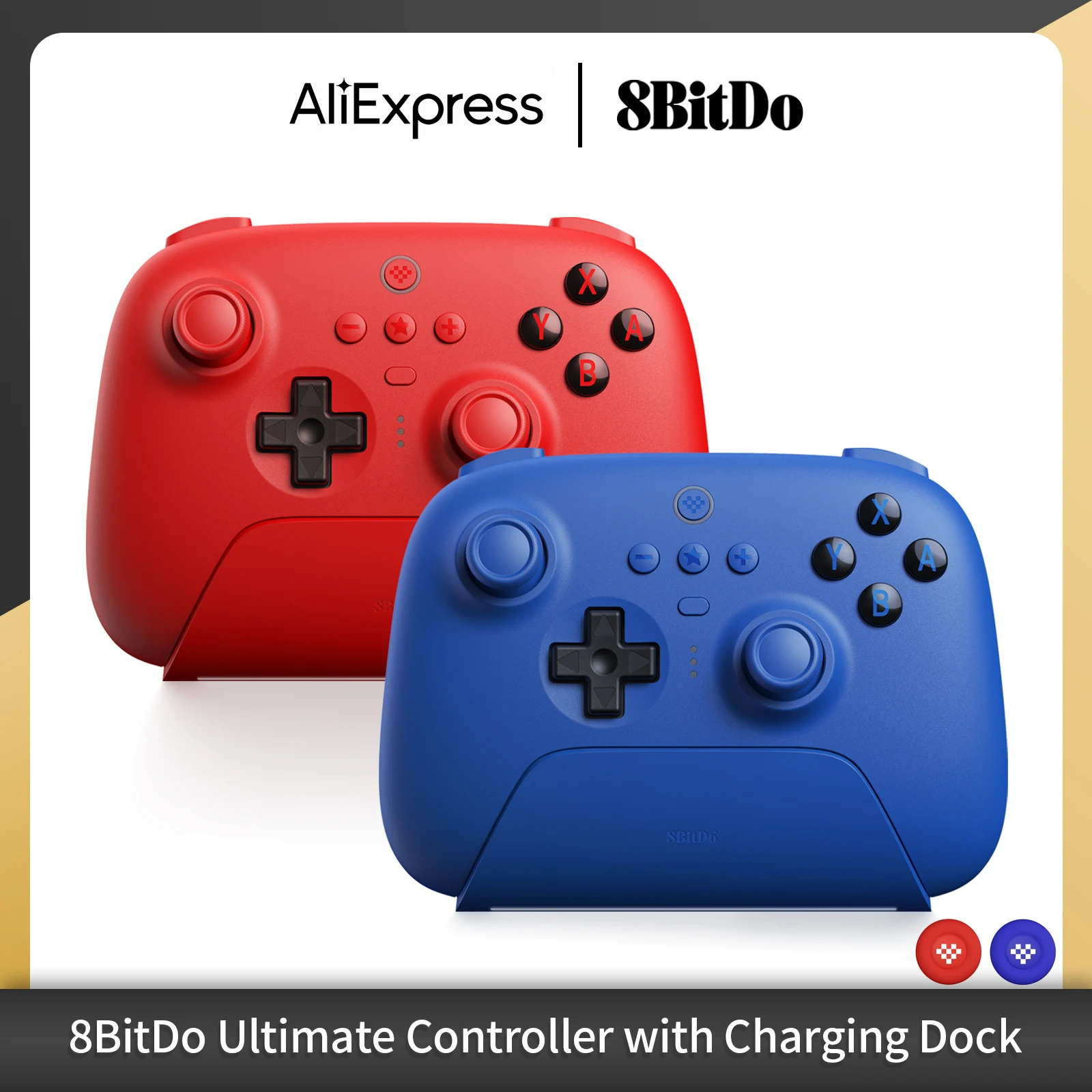

8Bitdo Ultimate Bluetooth Controller Wireless Gamepad Special Edition with Hall Effect Sensing Joystick for Switch Windows Steam