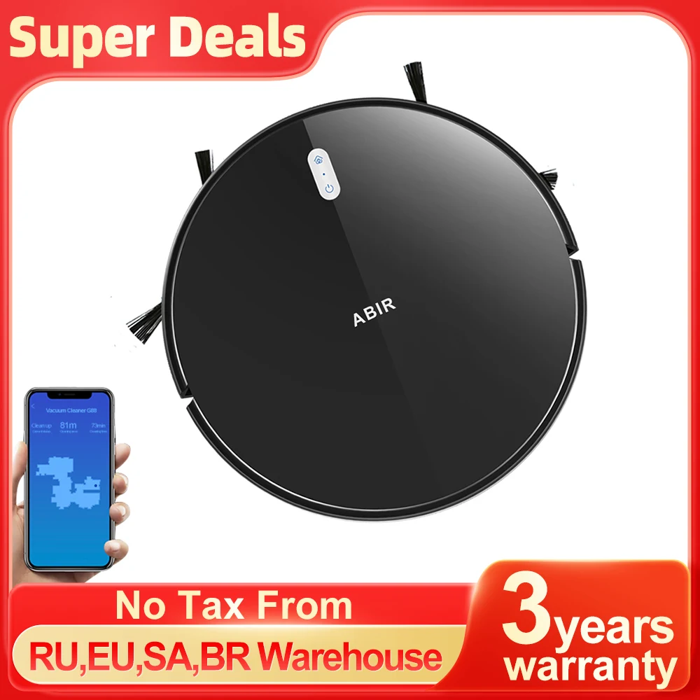 Robot Vacuum Cleaner G20S, 6000Pa Suction,Remote Upgrade, 2 in1 Wet Dry Mop, Wifi App, Smart Vaccum Auto Floor Washing for Home, 1