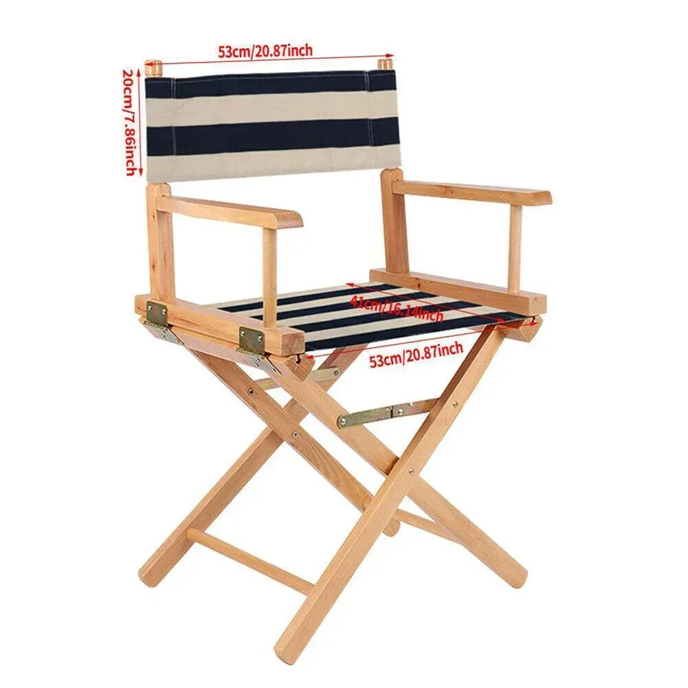 Canvas Replacement Cover for Director's Chair - Casual Seat Kit for Garden and Folding Deck Chairs