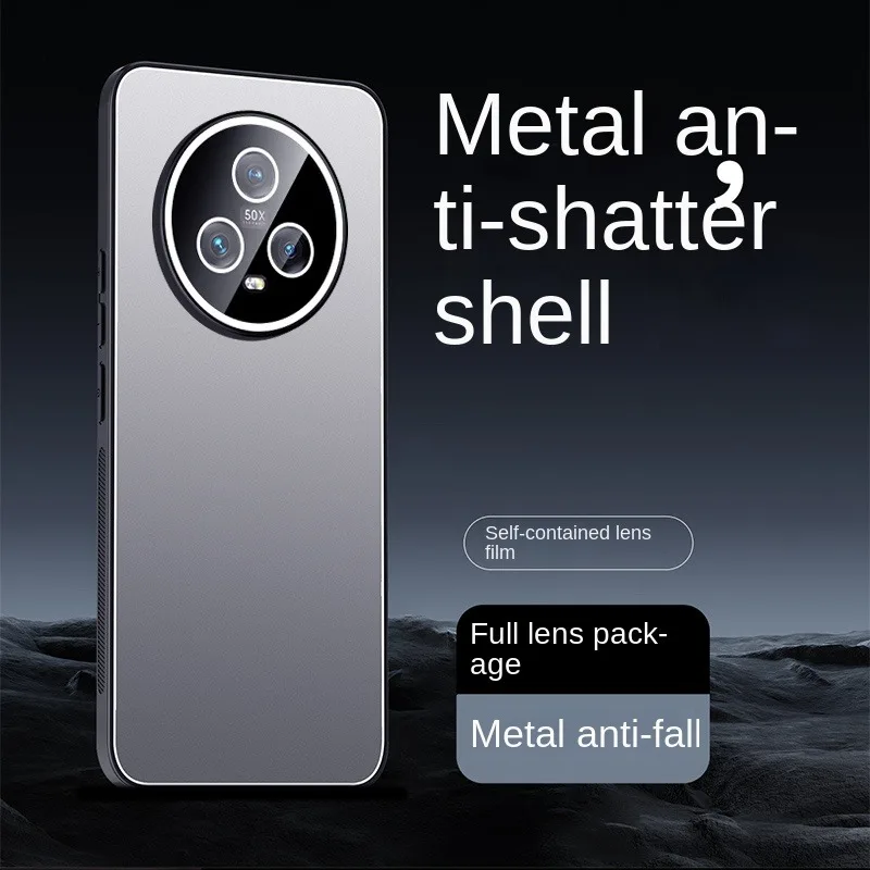 Enhanced Aluminum Alloy TPU Soft Lens Anti-Slip Phone Case