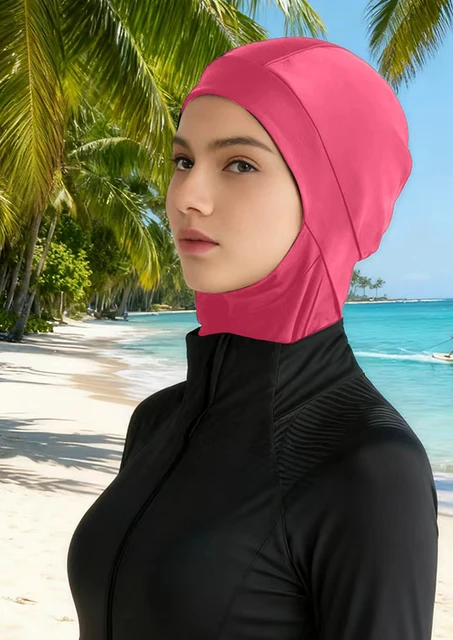 1 pièces Burkini Femme Hijab bain bain Hijab femmes été plage instantané Turban casquette