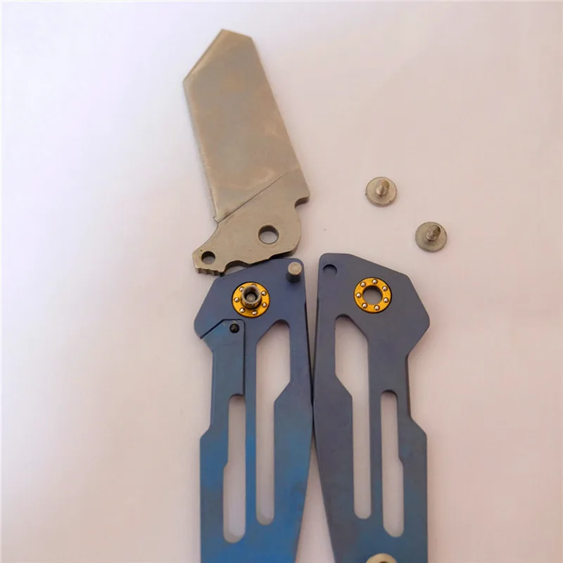 Outdoor Knife Main Shaft 420C Plus Hard Stainless Steel Flat Gasket Folding Knife Gasket Accessories 50pcs/lot, folding knife accessories