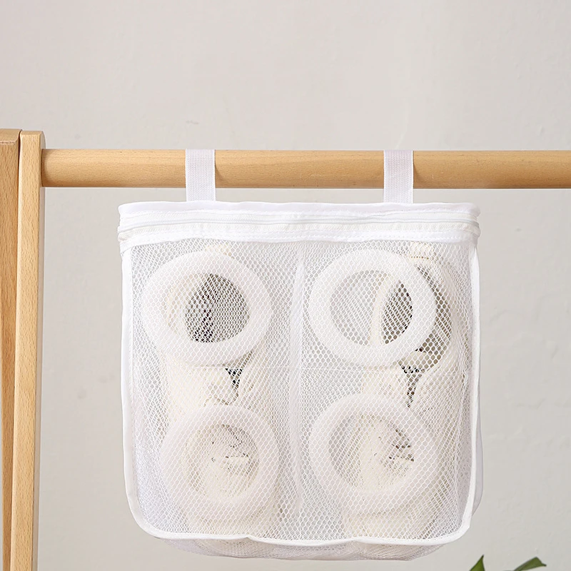 Shoes Laundry Bag Coarse Net Dirty Canvas Shoes Storage Pouch Hangbag Sneakers Wash Protection Sleeve Lazy only 4