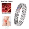 100% Pure Titanium Bracelet with Hematite for Women Gift 5