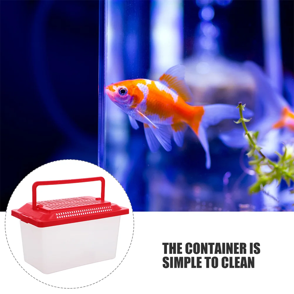 Portable Fish Tank Containers Aquatic Travel Turtle Aquarium Kit Suite Hermit Crab Transport Pp Goldfish Baby