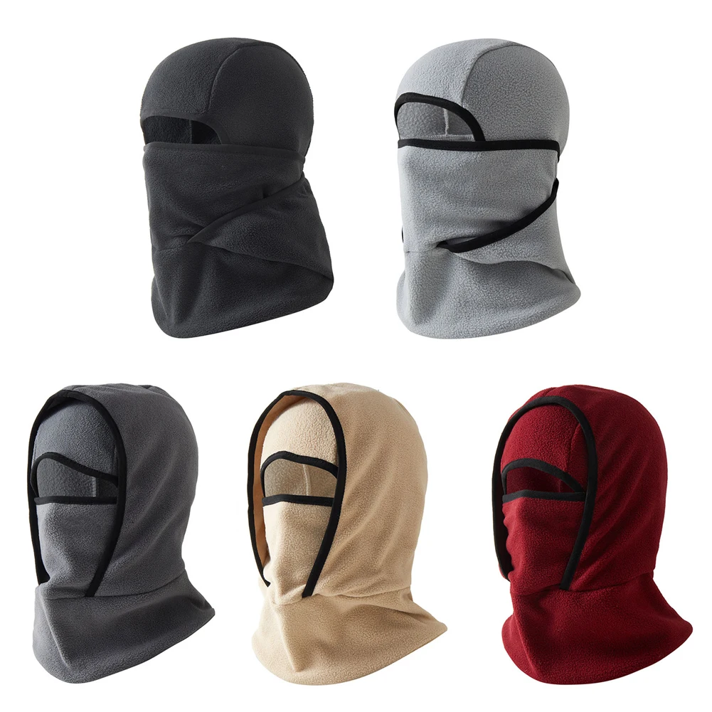 오토바이 바이크 방풍 발라클라바 모자 유니섹스 두꺼운 플리스 헤드 넥 커버 겨울 따뜻한 스포츠 스카프 캡 남녀 공용