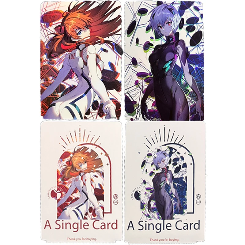 

DIY NEON GENESIS EVANGELION Asuka Langley Soryu Ayanami Rei Flash Card Anime Game Peripheral Collection Christmas Present