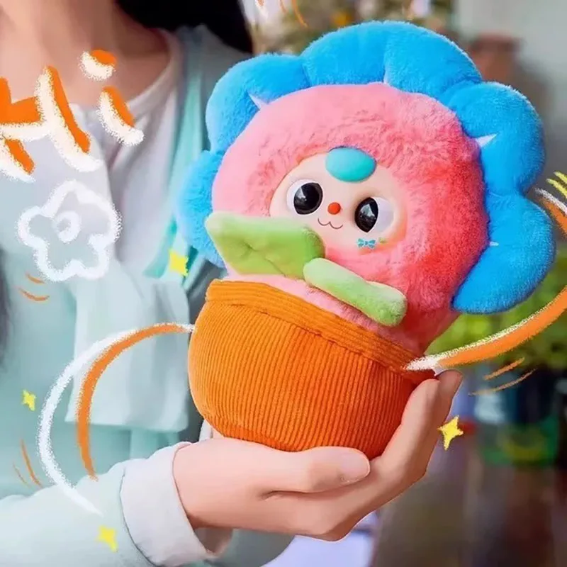 Genuine Baby Three a Small Flower Series Plush Doll Ornament