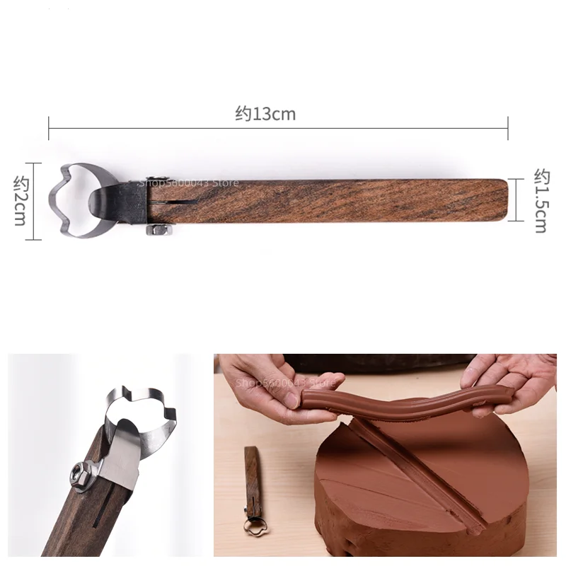 Pottery Cup Handle Shape Tool Ceramic Tea Cup Water Utensil Handle Handmade DIY Sculpture Scraper Polymer Clay Tools
