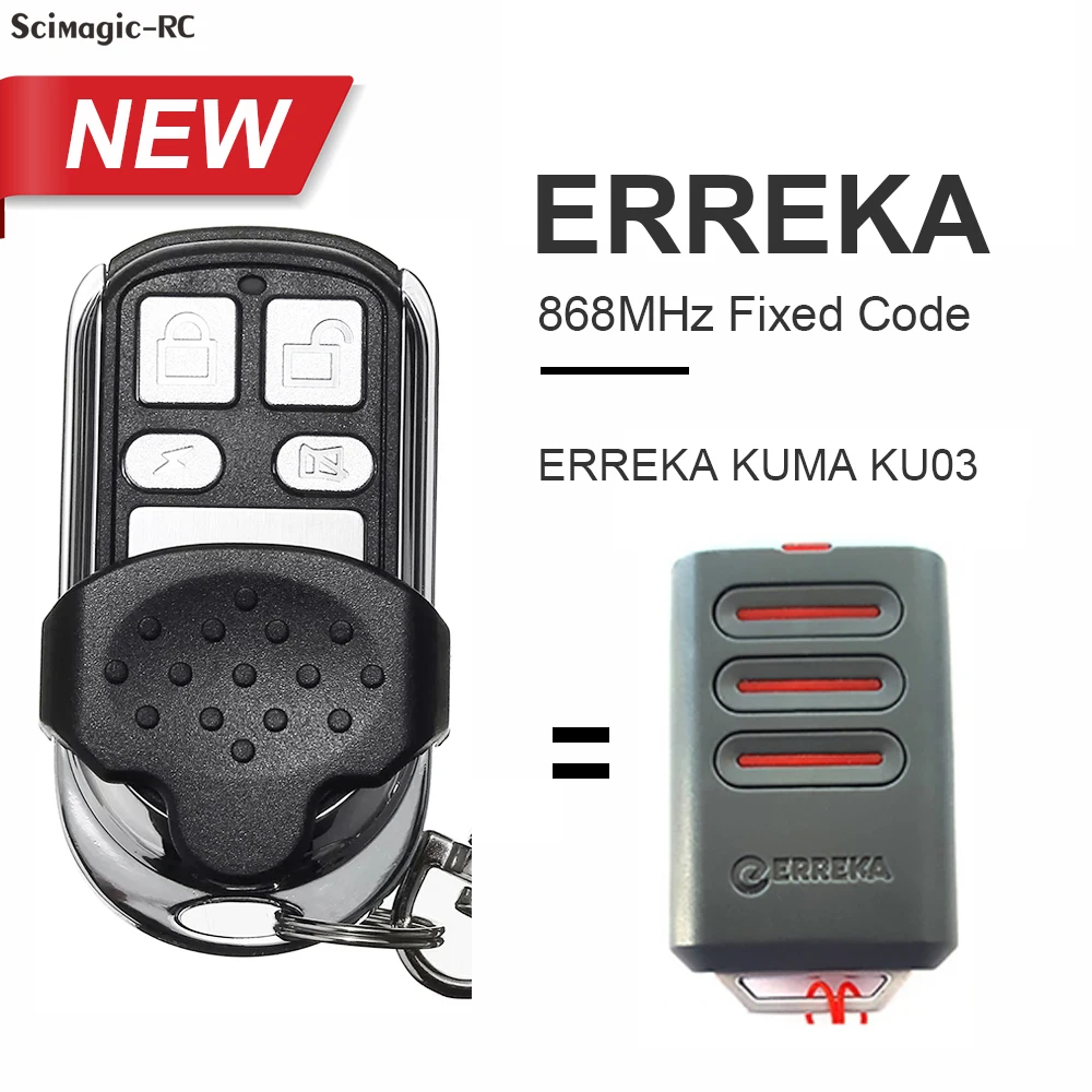 ERREKA KUMA KU03 차고 문짝, 리모컨 명령 차고 오프너, 868MHz Best5 ERREKA KUMA KU03 차고 문짝, 리모컨 명령 차고 오프너, 868MHz Best5