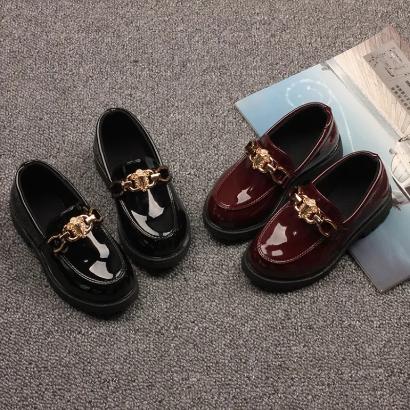 Baby Shoes Girl Small Leather Shoe Soft Soled Princess Shoe Student Performance Trend Sapato Infantil Para Menina Chaussure leather shoes girls shoes