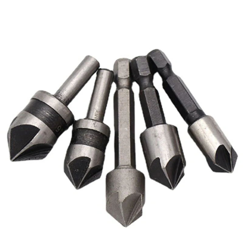 

5Pcs Metal Durable 90 Degree Bladeless Chamfer Hand Tools Chamfering Tool