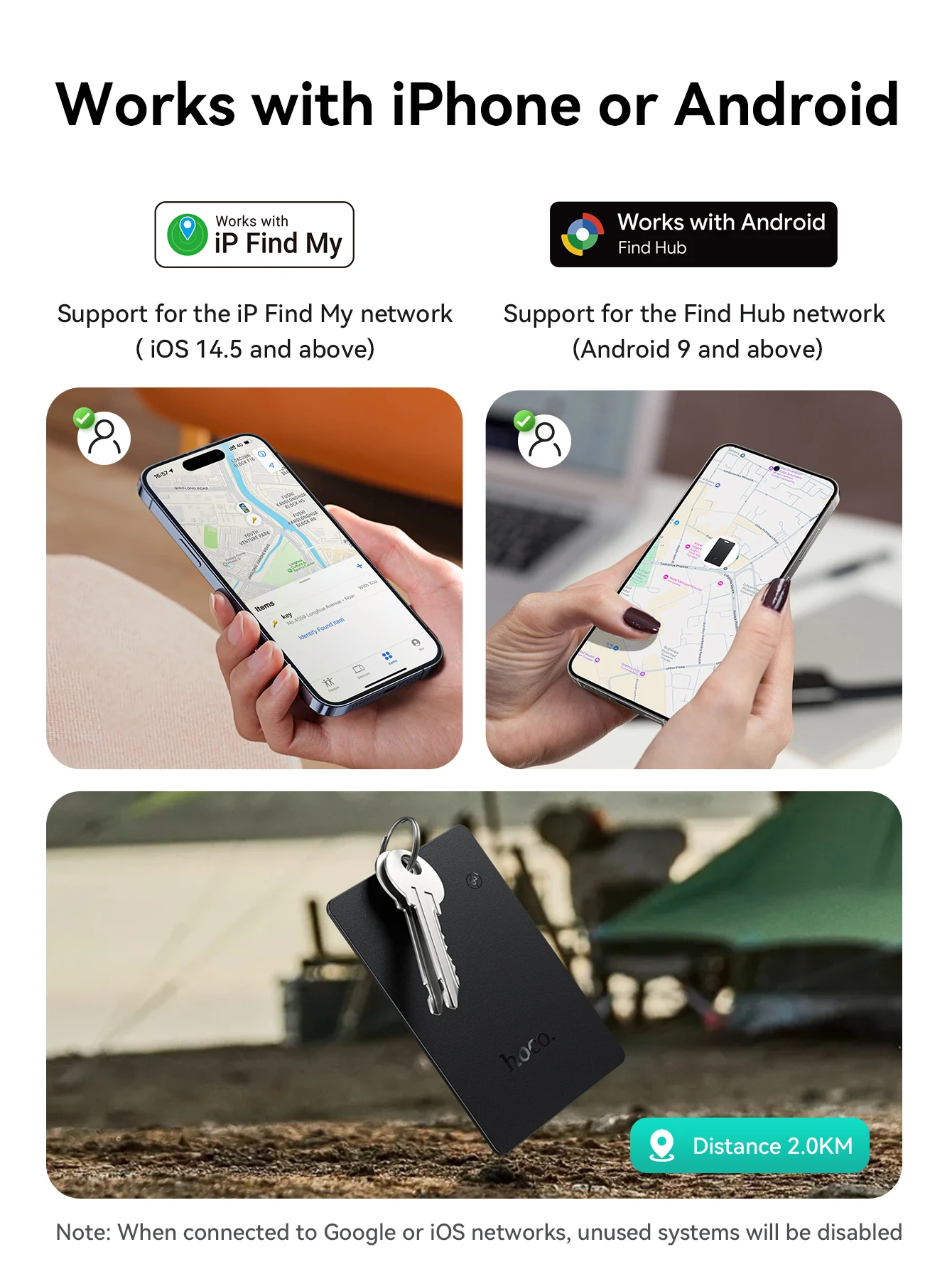 HOCO E102 Smart Card Tracker (Apple & Android)
