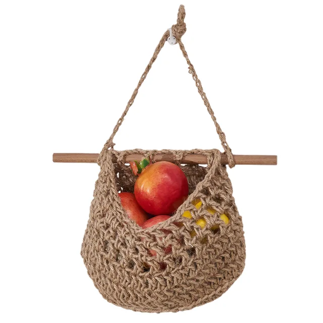 Függő Gyümölcskosár A Szekrény Alatt Kosár Szövött Háló Ajtó Mögött Gyümölcs Zöldségkonyhák Szervezőjének Tárolóhelye - Image 5