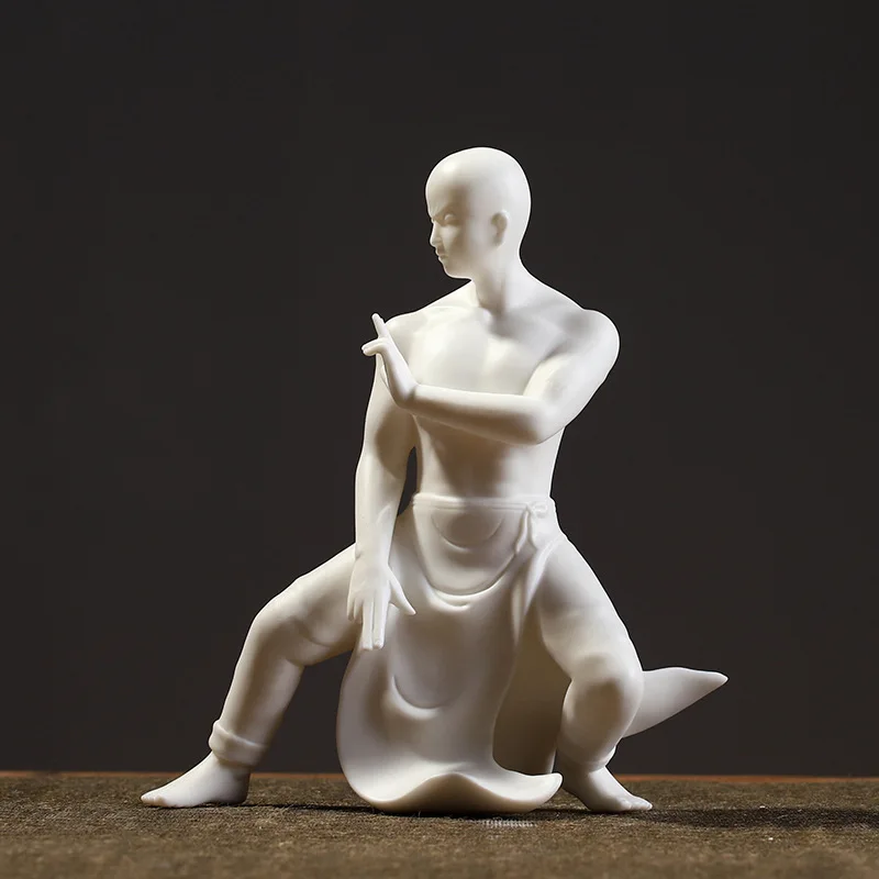 Ceramic monk and Monk decorations, creative, Zen, living room, study, porch, office, desktop decorations