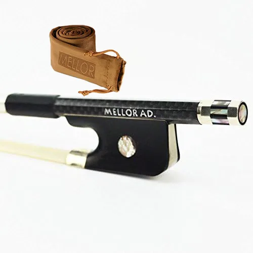 

Textured Carbon Fiber Cello Bow Pernambuco Performance Warm Tone More Durable MELLOR Advanced Level A1C Cello Parts Accessories