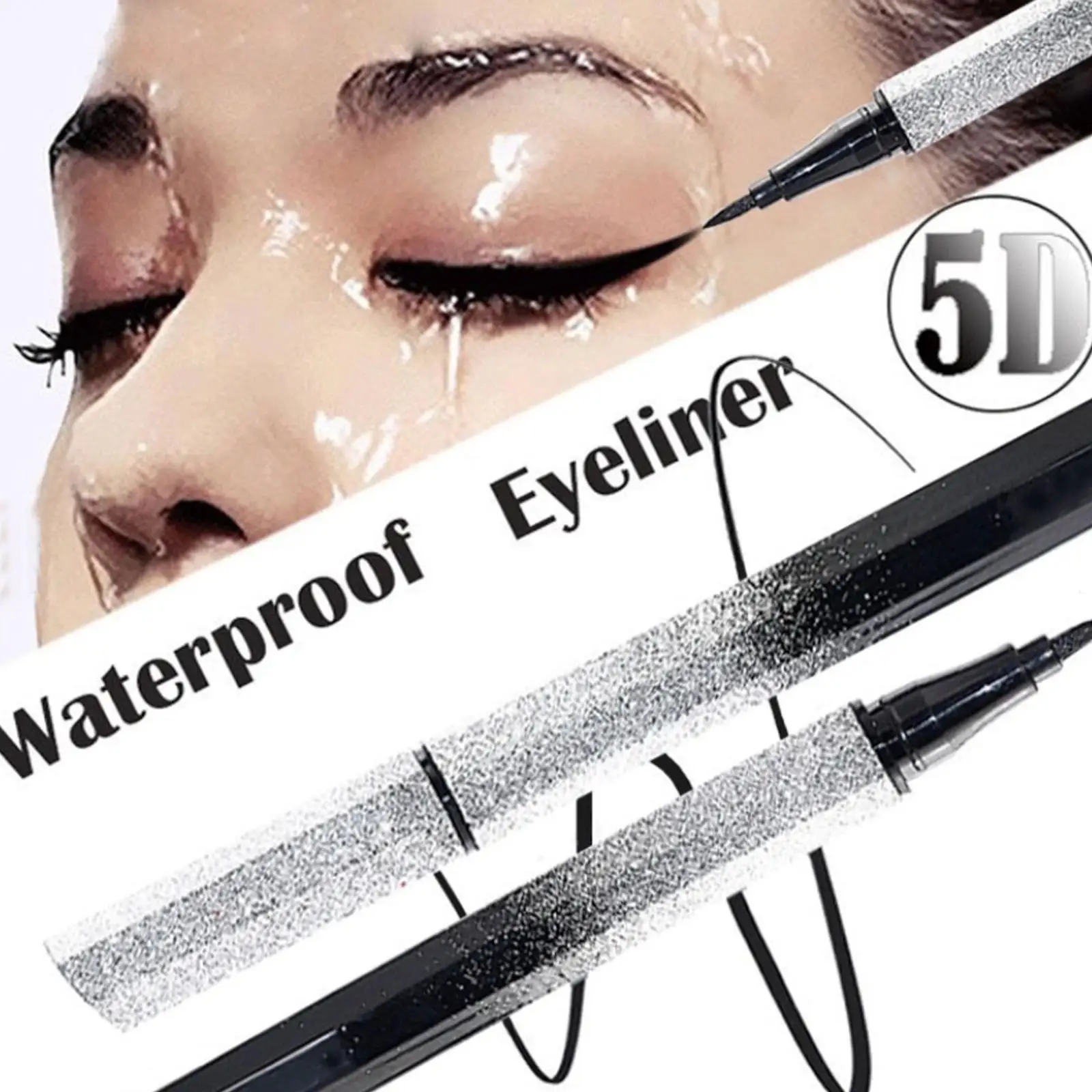 

Ultra-thin Liquid Eyeliner Pen Waterproof Lasting Natural Eye Quick Cosmetic Eyelash Tattoo Pen Dry Eyebrow Lower Makeup D6B7