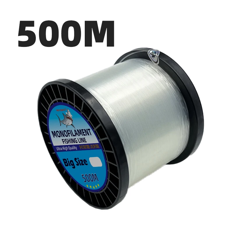 0.6/0.7/0.8/0.9/1.0mm Big Size Fishing Line 500m 100m Monofilament Sea  Fishing Nylon Fishing Line Thick Fishing tools - AliExpress