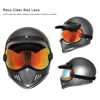 Retro Motorcycle Helmet Bubble Shield Visor Lens Fit For EX Zero Helmet Goggle Anti-slip Retro Motorbike Goggle Multi Color 1