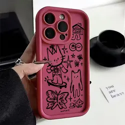 Adorable Black Kitten Sketch Phone Case - Soft Silicone TPU Back Cover for OnePlus 11R (TYJH-232TY1824A2)