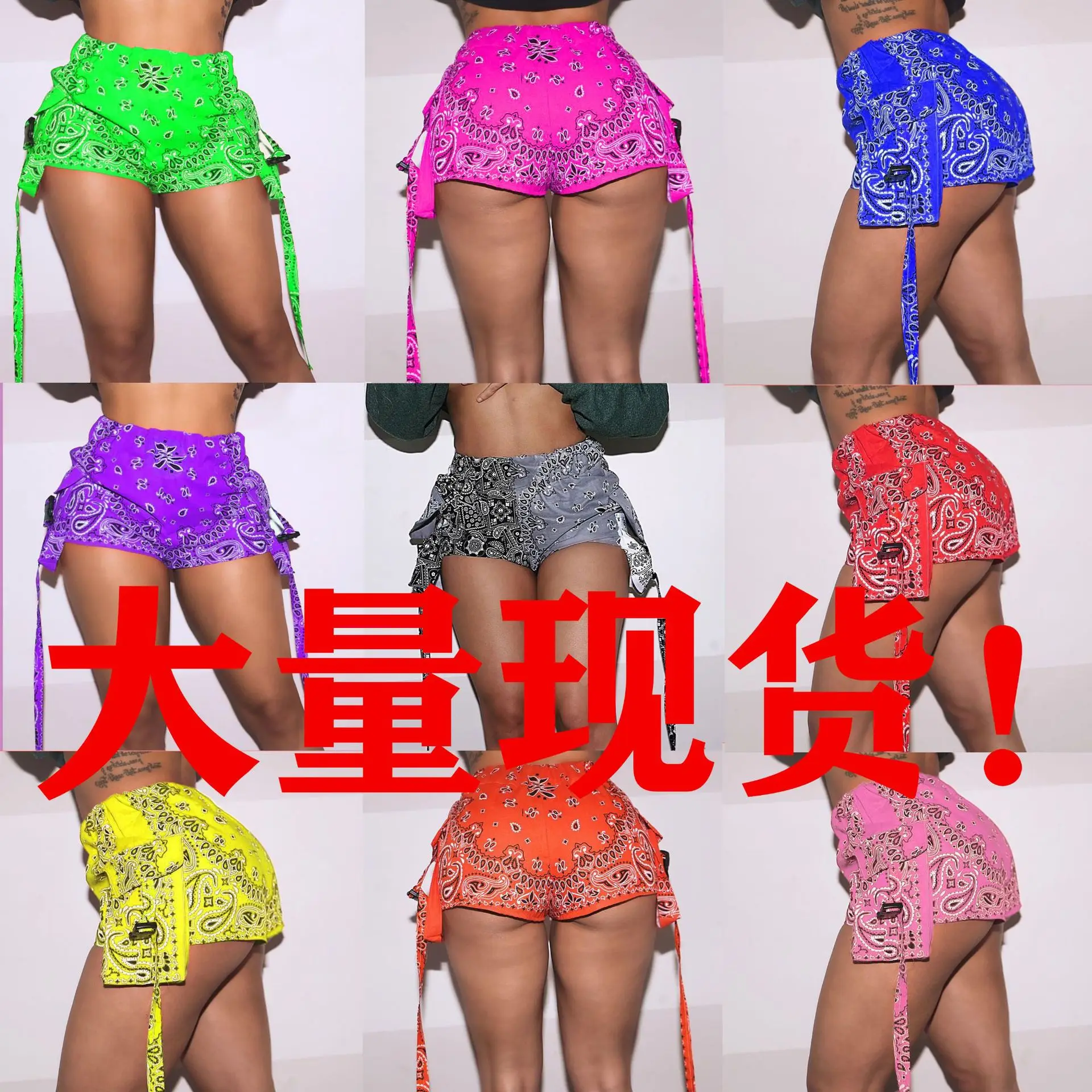 

Женская одежда, мини-шорты с принтом, короткие брюки в стиле пэчворк