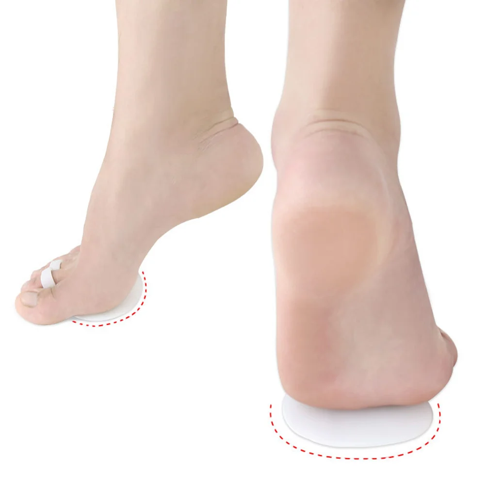 

2 Pairs of ForeFoot Pads Double Holes Comfortable kid Resistance Forefoot Half Cushions - Free Size