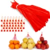 100PCS Reusable Mesh Fruit Vegetable Bags 30-50CM Nylon Storage Bags Plastic Garden Netting Seafood Boil Grocery Mesh Bags 1