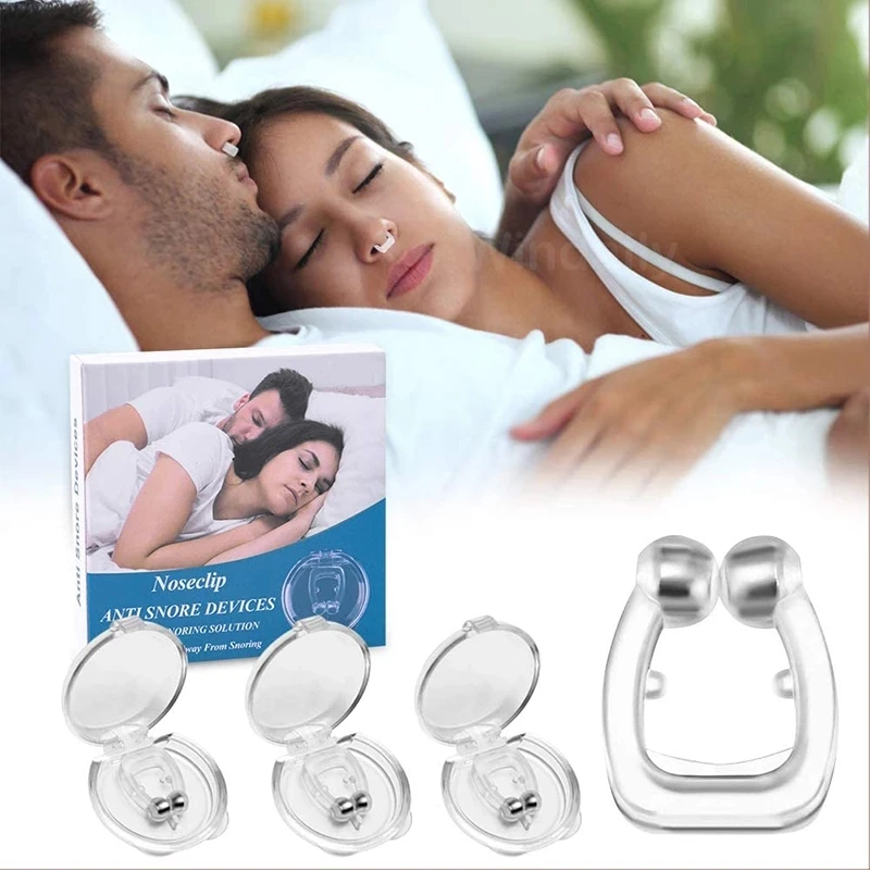

Silicone Nose Clip Magnetic Anti Snore ronquidos Stopper Snoring Sleep Tray Sleeping Aid Night Anti Snoring Device Health Care