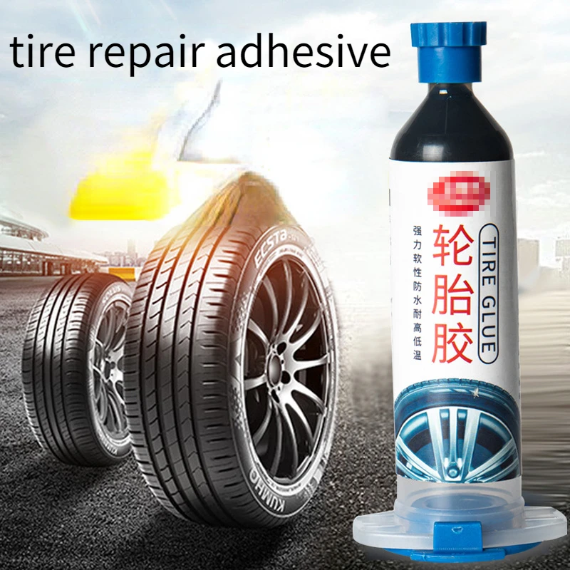 

30ml/bottle Special Adhesive for Repairing Cracks In Automotive Tire Sealant Strong Black Rubber Silicone Adhesive
