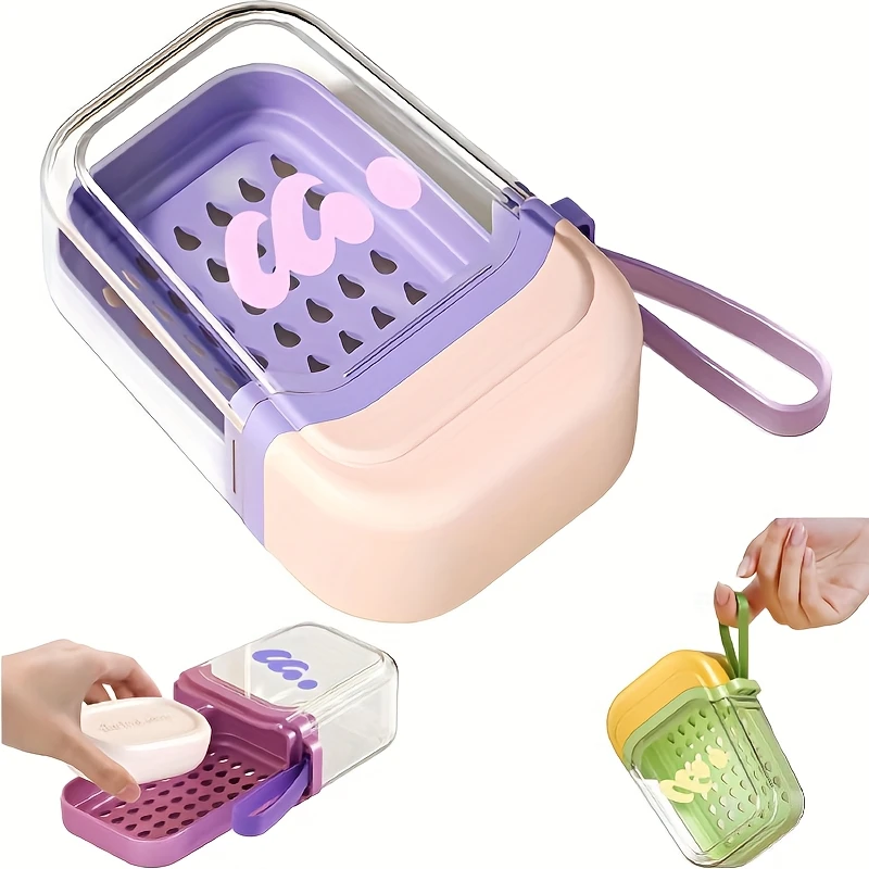 Breathable Drainage Toiletry Storage Box, Leak-Proof Portable Soap Case, Essential for Gym & Travel, Stylish Bathroom Organizer