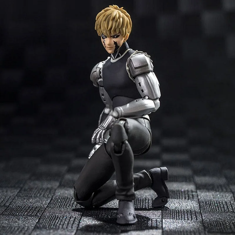 Фото Аниме-land дазин/великолепные игрушки/GT One Punch Man Сайтама Genos Garou 1/12 14 см/5,5 дюйма SHF/S.H.F ПВХ экшн-фигурка модель в наличии №5