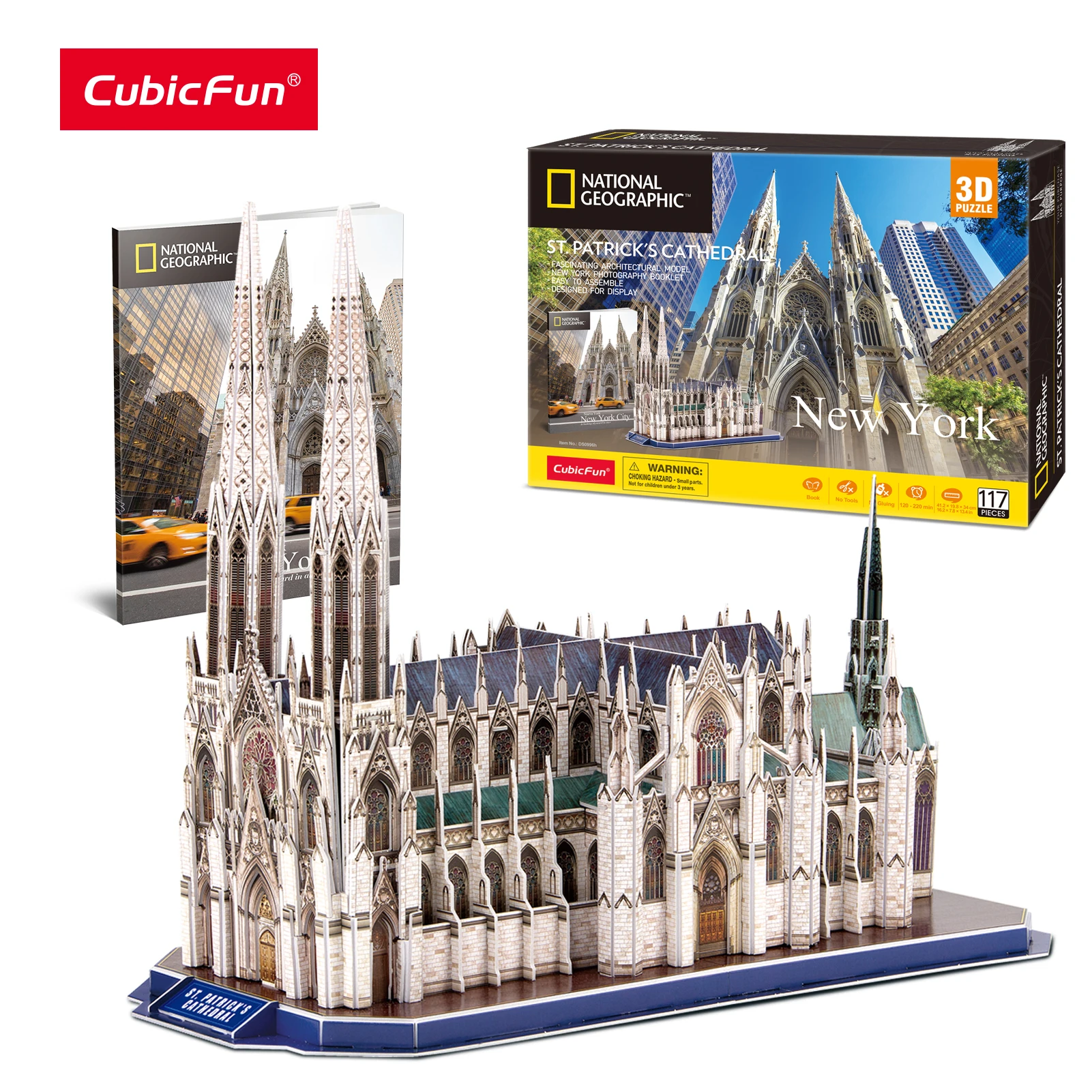 Definir Pigmalión Negligencia médica CubicFun 3D Puzzles National Geographic St. Patrick's Cathedral Model Kits  117Pcs New York Architecture Building for Adults Kids _ - AliExpress Mobile