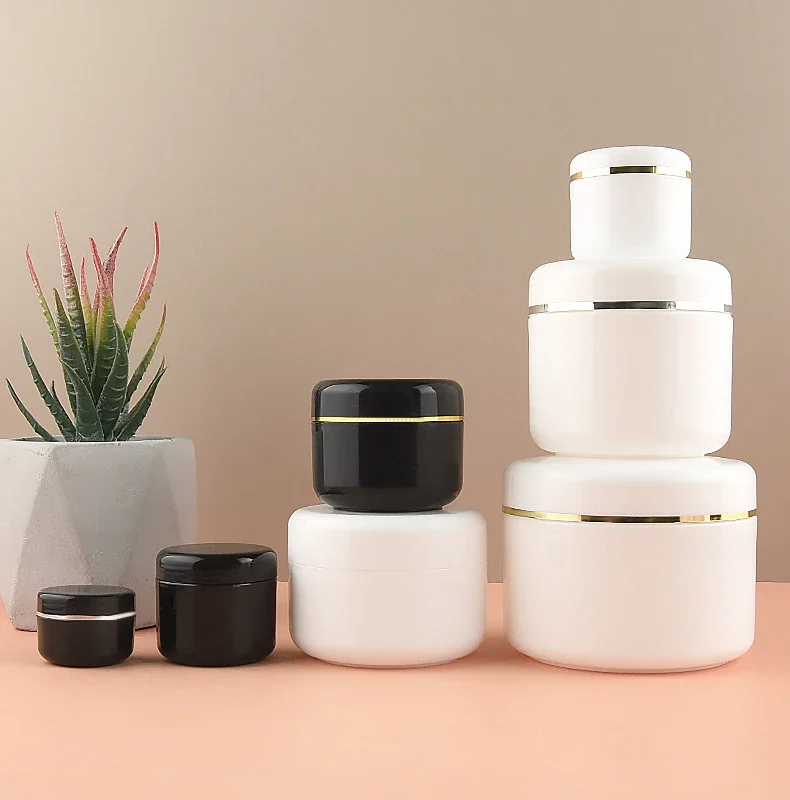 Face Cream Cans Jar Acrylic Refillable Vacuum Bottle Press Style Vials Airless Empty Dispenser Travel Lotion Cosmetic Containers