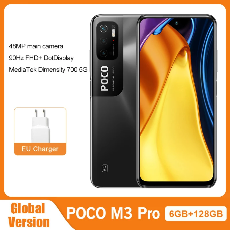 新品未開封　POCO M3 Pro 5G　6GB + 128GB POCO M3 Pro 5G Smartphone 6GB+128GB 5000mAh Large Battery
