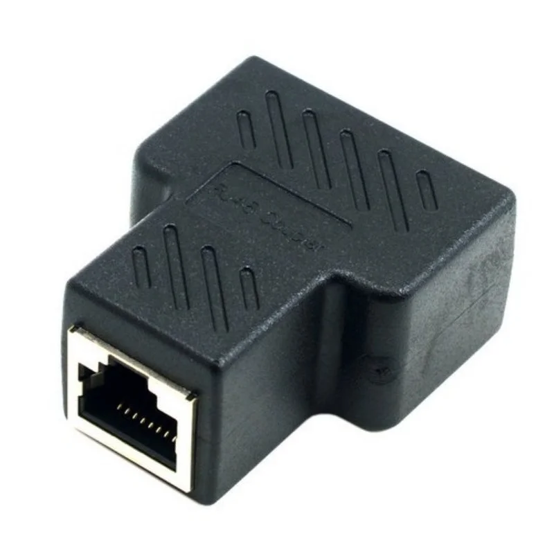 

1 To 2 Ways Network LAN Cable Ethernet Female Cat6 RJ45 Splitter Connector Adapter UTP Cat7 5e Conector Switch Adapters Coupler