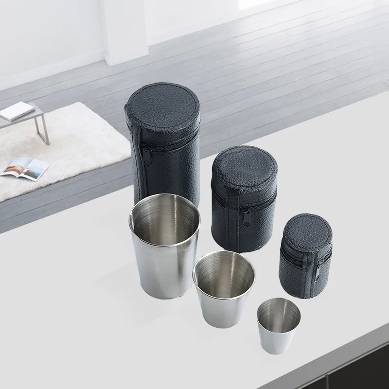 Stainless Steel Travel Cup Set 3