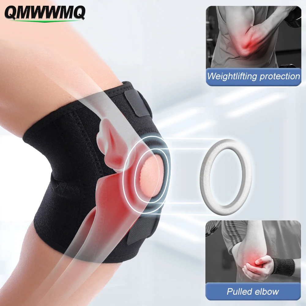 

1Pcs Unisex Elbow Support, Breathable Elbow Brace with Adjustable Compression Strap,Support for Tendonitis Prevention & Recovery
