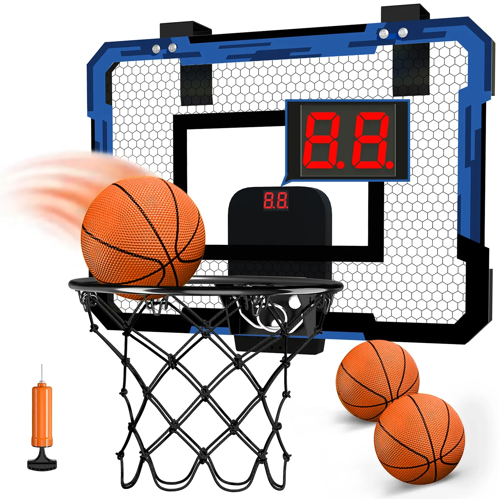 

Kids Sports Toys Basketball Balls Toys for Boys Girls 3+ Years Old Wall Type Foldable Basketball Hoop Throw Outdoor Indoor Games
