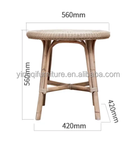 Rustic Round Tall Side Table Small Round Coffee Table with Storage Wicker Sofa Side Handmade